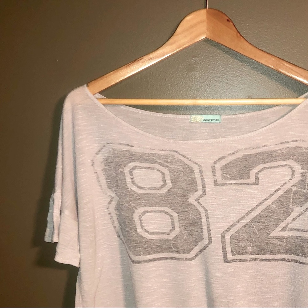 Oversized cropped tee